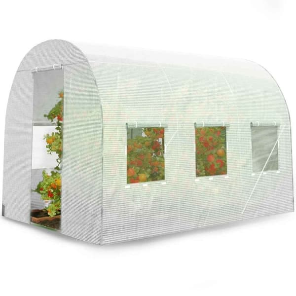 Överdrag för växthus 2x3,5m (7m²) vit Plonos