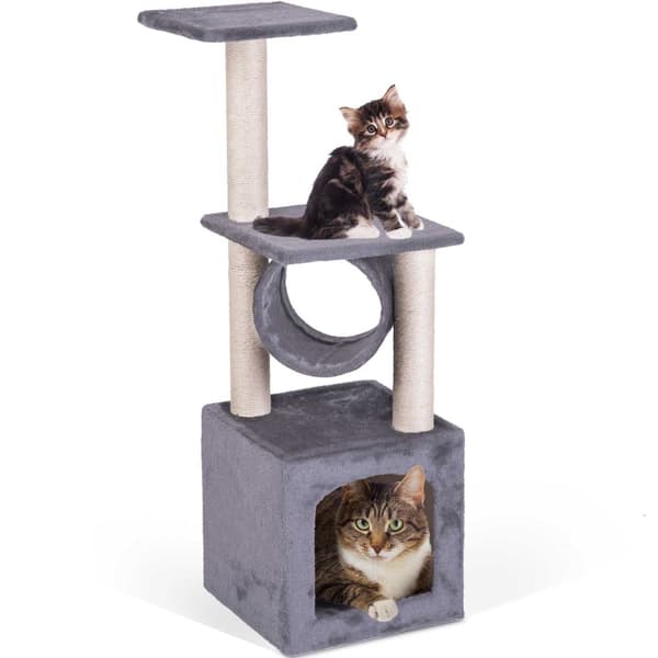 Klotre for Cat 93 cm DR-265 Pethaus Lys grå