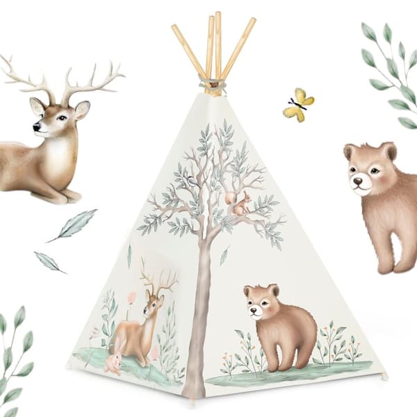 Tipi børnetelt Nukido - Beige