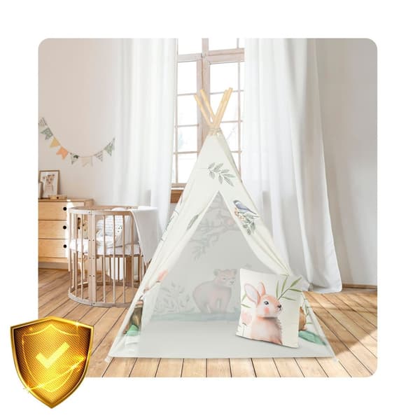 Tipi børnetelt Nukido - Beige