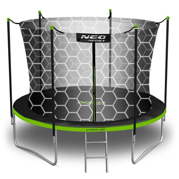 Havetrampolin 8ft/252cm med indre net og stige fra Neo-Sport