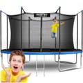 Pikkukuva 1 / 9: Neo-Sportin puutarhatrampoliini 12ft/374cm sisäpuolisella turvaverkolla ja tikkailla