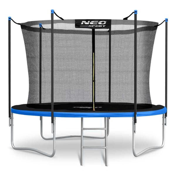 Trampolin til have 183 cm med indbygget net og stige fra Neo-Sport
