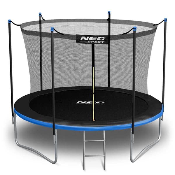 Trampolin til have 183 cm med indbygget net og stige fra Neo-Sport