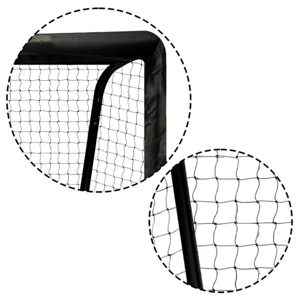 Fodboldmål 180 x 120 x 60 cm, sort/rød, model NS-463