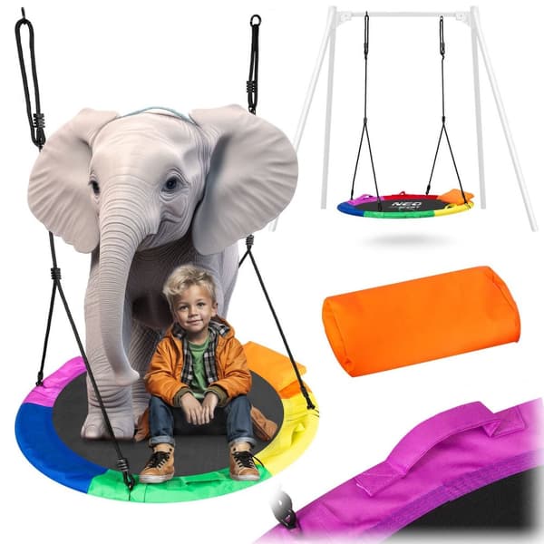 Stor Farverig Bo-Swingbo XXL 95 cm