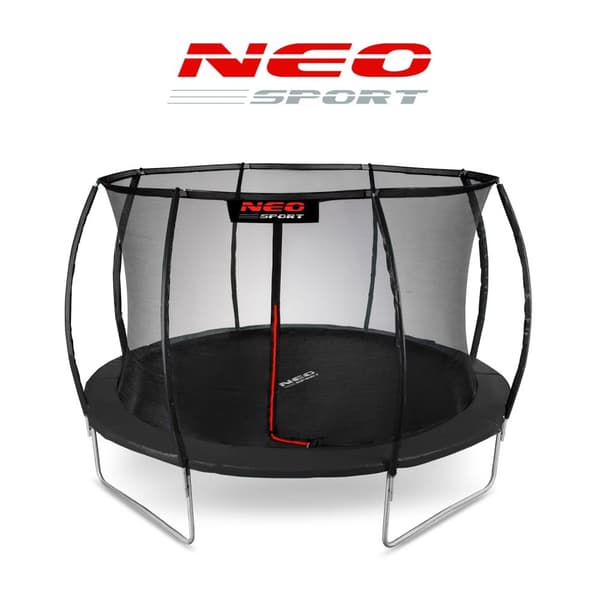 Trampolin til haven 12ft/374cm med indvendigt sikkerhedsnet Neo-Sport