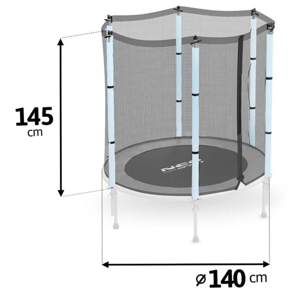 Yttre skyddsnät för studsmatta 140 cm 4,5 ft Neo-sport