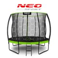 Miniatyrbillede 8 af 9: Profileret trampolin til haven 10ft/312cm med indvendigt beskyttelsesnet Neo-Sport