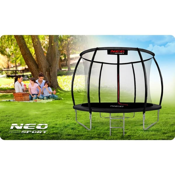 Profiltrampolin 312 cm med inre säkerhetsnät från Neo-Sport
