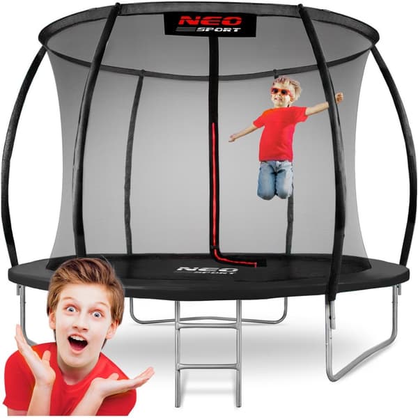 Profiltrampolin 312 cm med inre säkerhetsnät från Neo-Sport