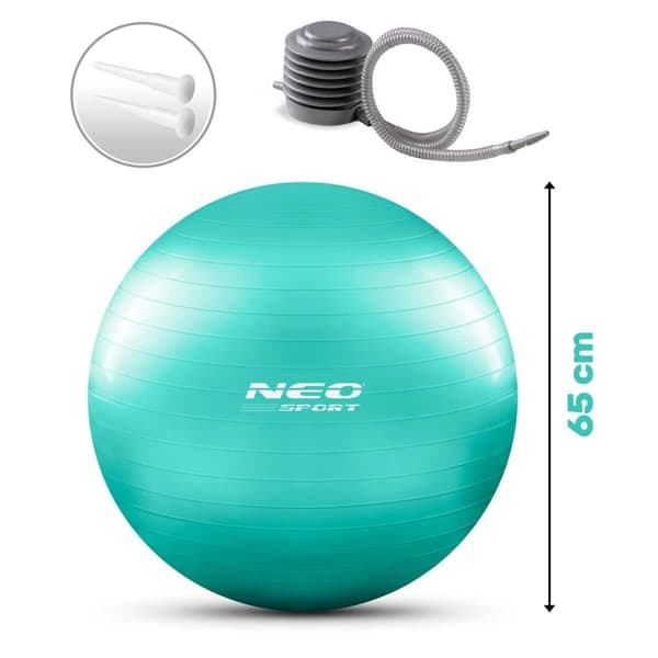 Harjoituspallo 65 cm NS-951 turkoosi
