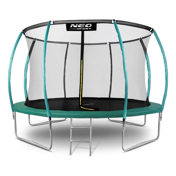 Profiltrampolin 12ft/374cm med inre skyddsnät från Neo-Sport