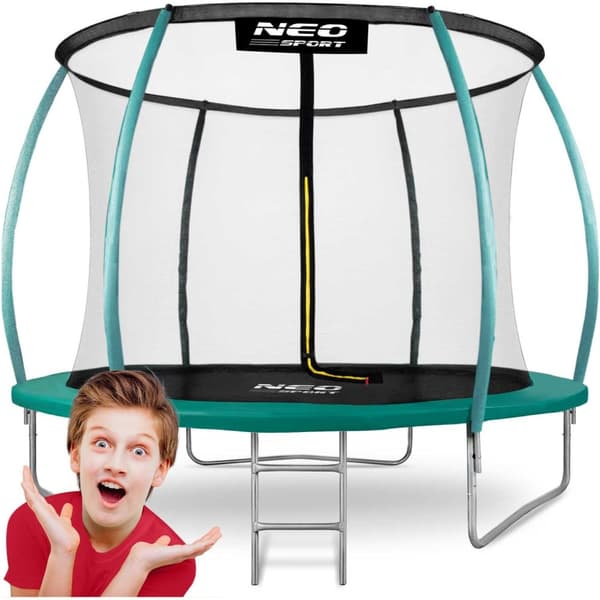 Trampoline for hagen 8ft/252cm med innvendig sikkerhetsnett fra Neo-Sport