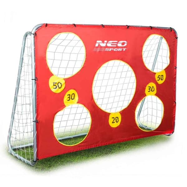 Stort fotballmål 215 x 153 x 76 cm med målmatte Stort fotballmål 215 x 153 x 76 cm med målmatte