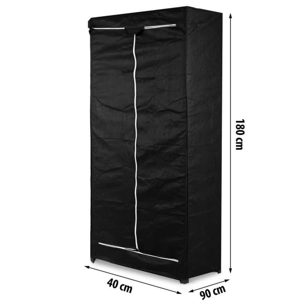 Skyddande överdrag för hylla 180 x 90 x 40 cm - svart