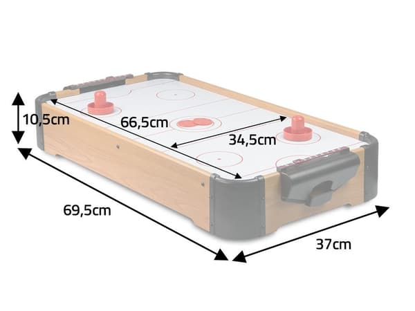 Air Hockey bordspillDen bærbare versjonen av lufthockey er den perfekte gaven til barn som elsker sportskonkurranse.Raske, dynamiske kamper trener opp