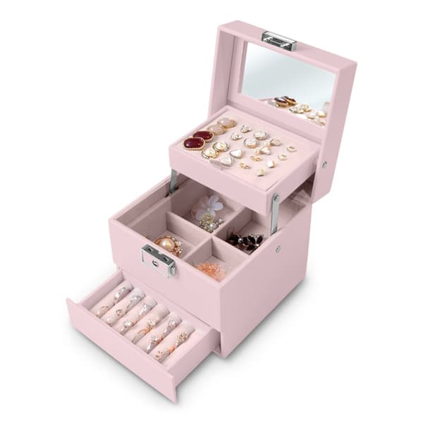 Luksus smykkeskrin MS-703 Massido - Pink