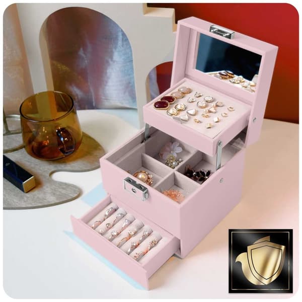 Luksus smykkeskrin MS-703 Massido - Pink