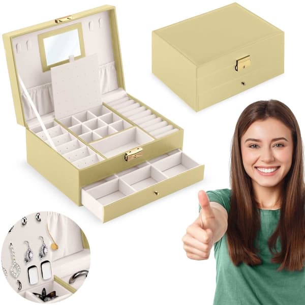 Luksus smykkeskrin MS-709 Massido - Guld