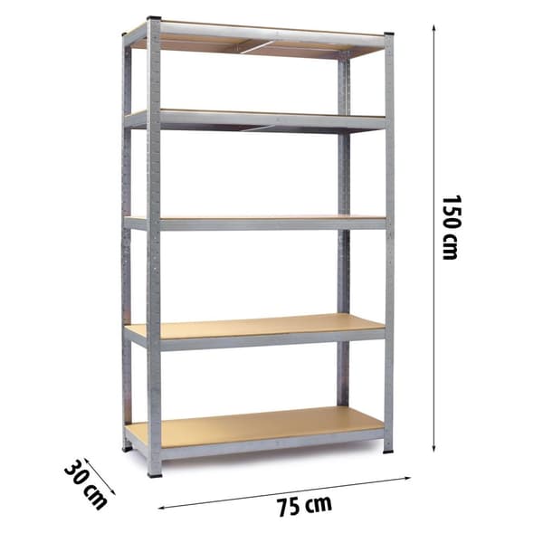 Metallihylly säilytykseen 150 x 75 x 30 cm Humberg 4840