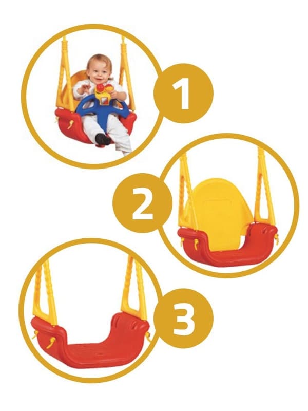 Safe Swing 3-i-1 med Skallra 421