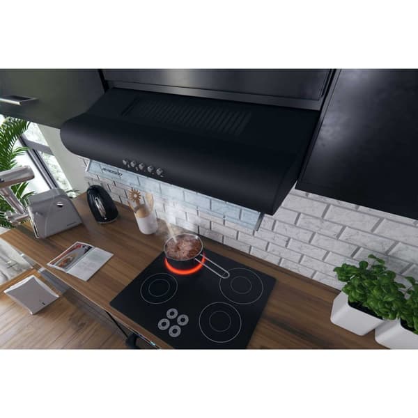 Black Carbon -suodatintuuletin asennettavaksi kaapin alle - 60 cm Berdsen BE-10-A
