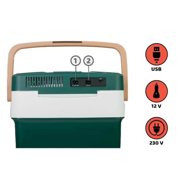 Kannettava Cooler Box Berdsen Icemax 29 litraa ECO-tilassa - Vihreä