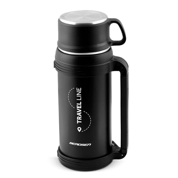 Tyhjiötermospullo 1500 ml BD-781 musta