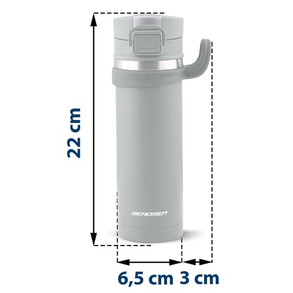 Tyhjiötermospullo 450 ml BD-783 Harmaa