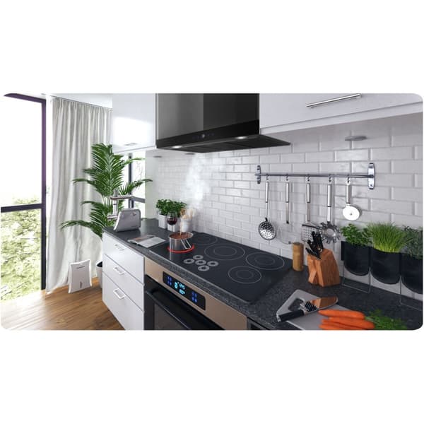 Elegant Kjøkkenhette 90 cm Sort Berdsen BT-218
