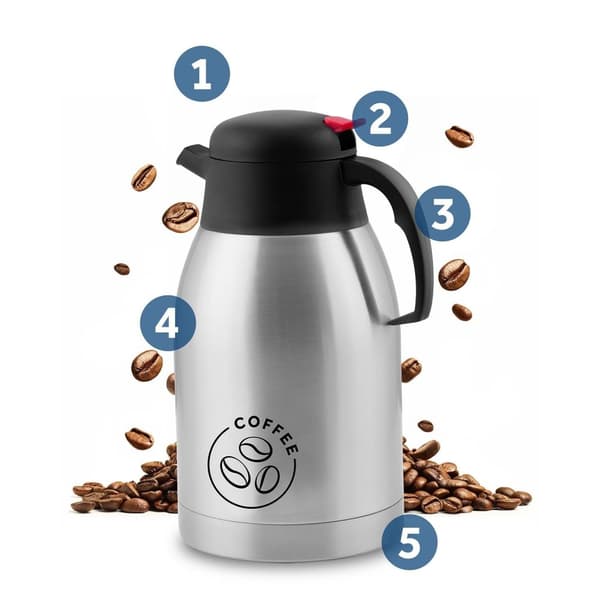 Vakuumisolert kaffekanne 2L Berdsen BD-780