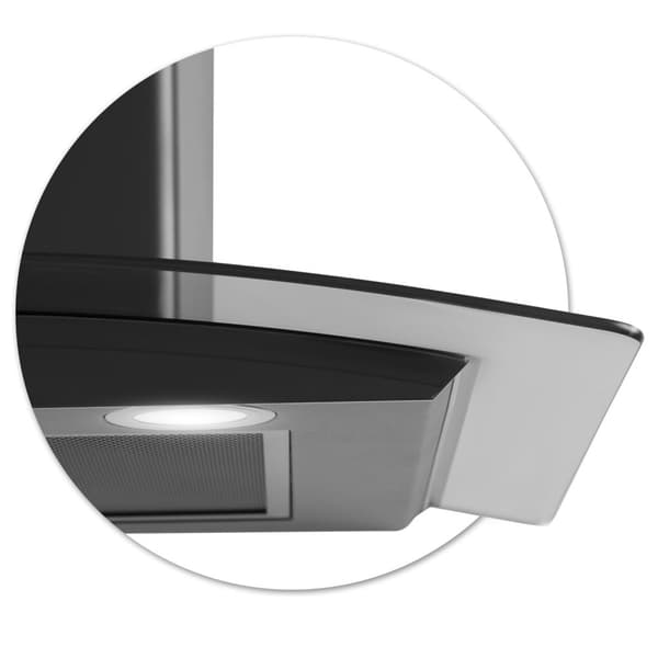 Elegant Kjøkkenhette 60 cm Sort Berdsen BT-216