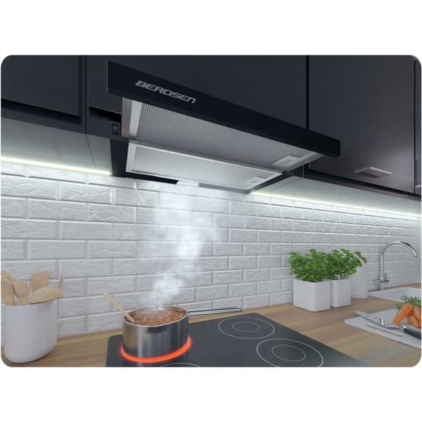 Teleskopisk Köksfläkt 50 cm Svart BT-234