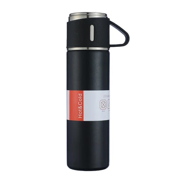 Herzberg HG-04210: Ruostumattomasta teräksestä valmistettu tyhjiöeristetty matkalämpöpullo - 500 ml