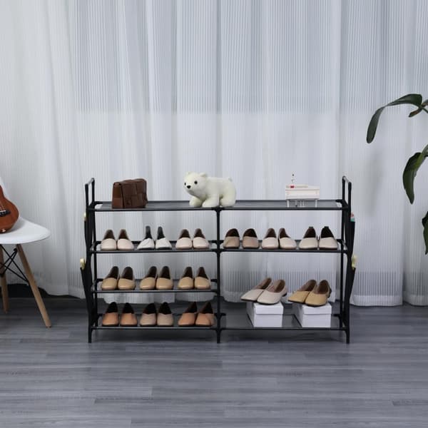 Herzberg 7 Lags Skostativ -112x70cm Sort