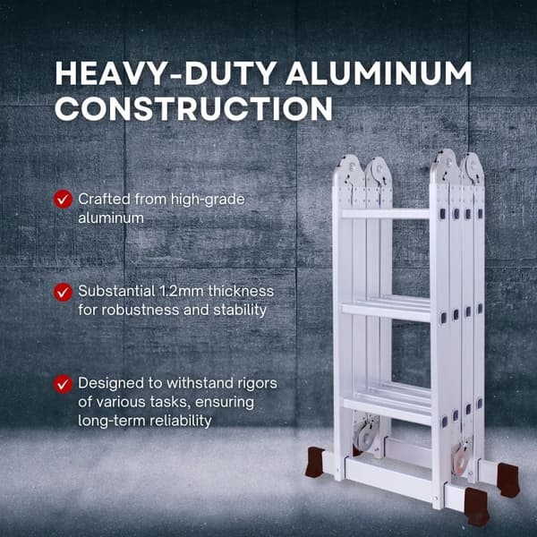 Herzberg HG-5002: Multi-Orientation Aluminium Folding Stege