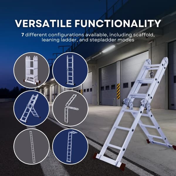 Herzberg HG-5002: Multi-Orientation Aluminium Folding Stege