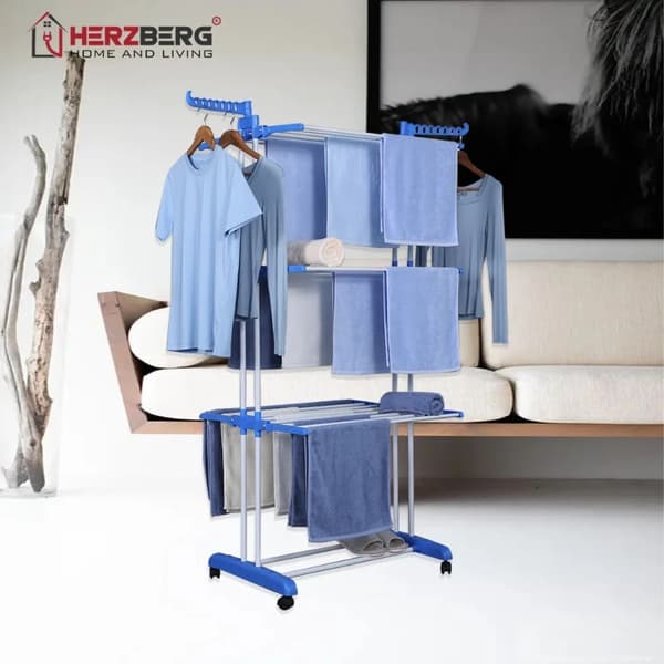 Herzberg HG-8034BLU: Moving Klesstativ - Blå