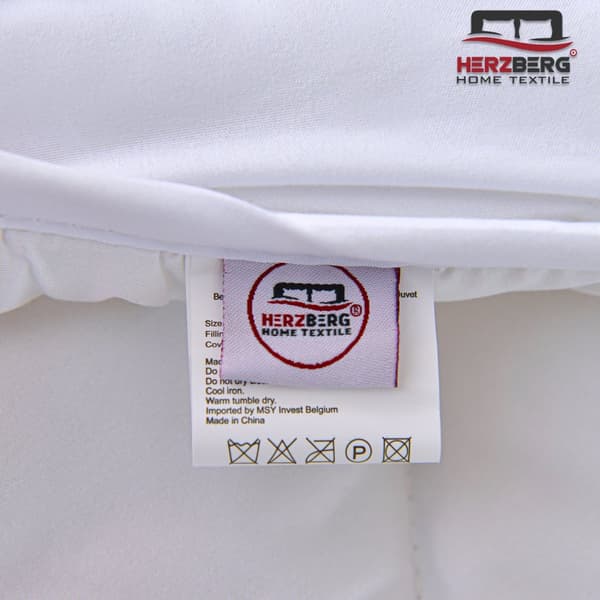 Herzberg HG-24267WD: Hvit dyne i 4-stjerners kvalitet - 240x200cm
