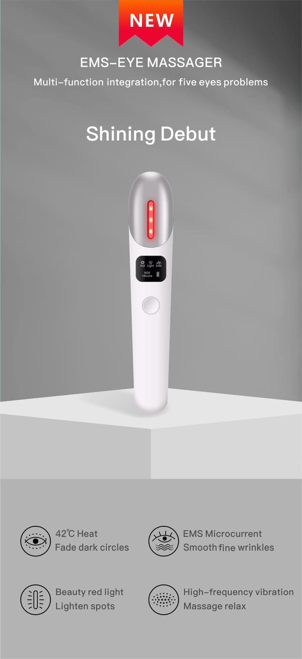 Cenocco Elektromagnetisk ögonmassageapparat för skönhet