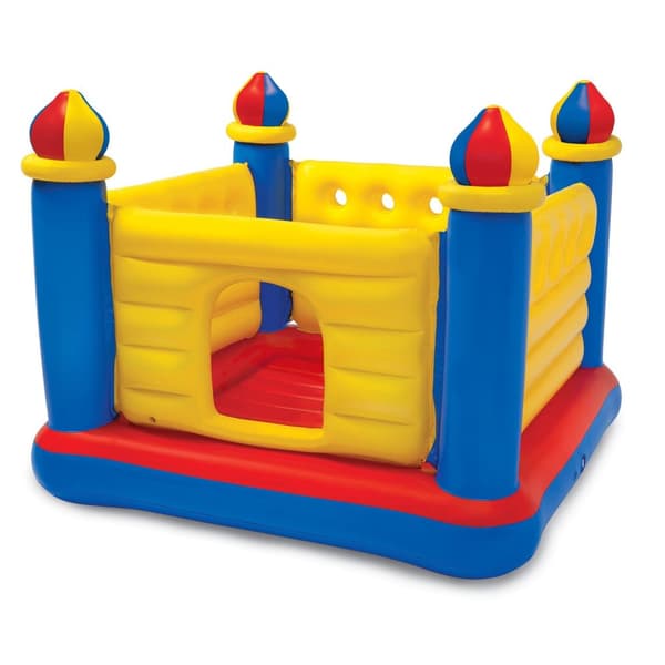 Uppblåsbar studsmatta Slott för barn 174 x 174 x 135 cm 48259 INTEX
