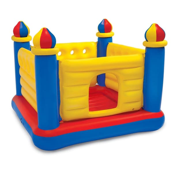 Uppblåsbar studsmatta Slott för barn 174 x 174 x 135 cm 48259 INTEX