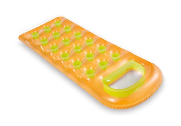 Oppustelig bademadras 188 x 71 cm orange - 58895 INTEX