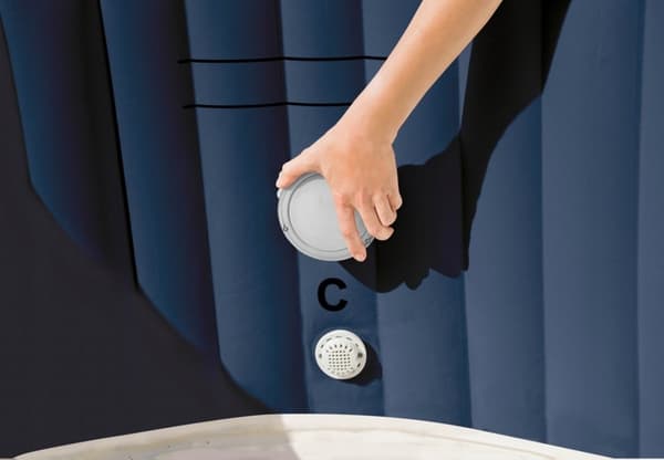 Flerfarvet batteridrevet LED-lampe til SPA INTEX 28503