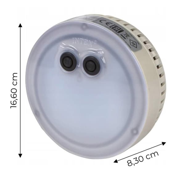 Flerfarvet batteridrevet LED-lampe til SPA INTEX 28503
