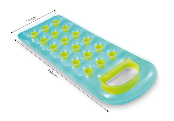 Uppblåsbar simmadrass 188 x 71 cm grön - 58895 INTEX