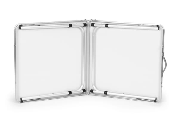 Turistbord foldbart campingbord brun plade 120 x 60 cm