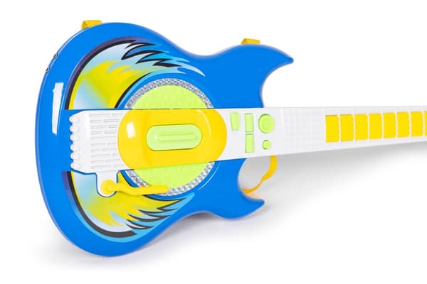 Elektrisk gitarmikrofonstativ sett for barn mp3 - blå