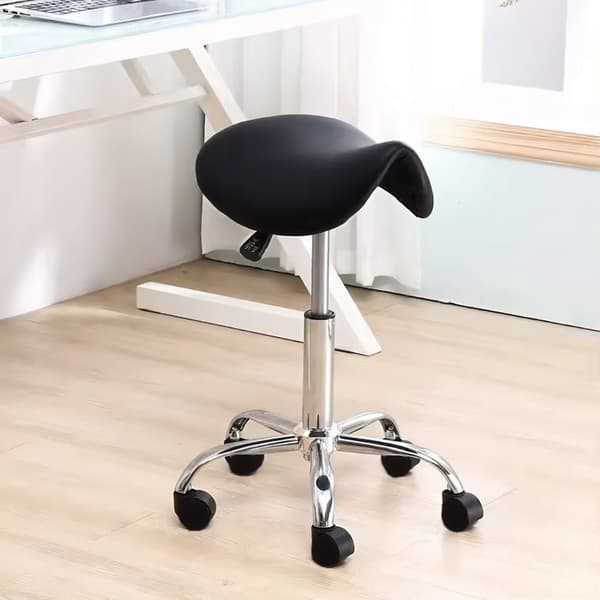 Pall, medicinsk vridbar skönhetspall, höjdjusterbar, eko-läder